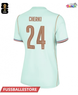 Günstige Frankreich Rayan Cherki #24 Auswärtstrikot Damen WM 2026 Kurzarm